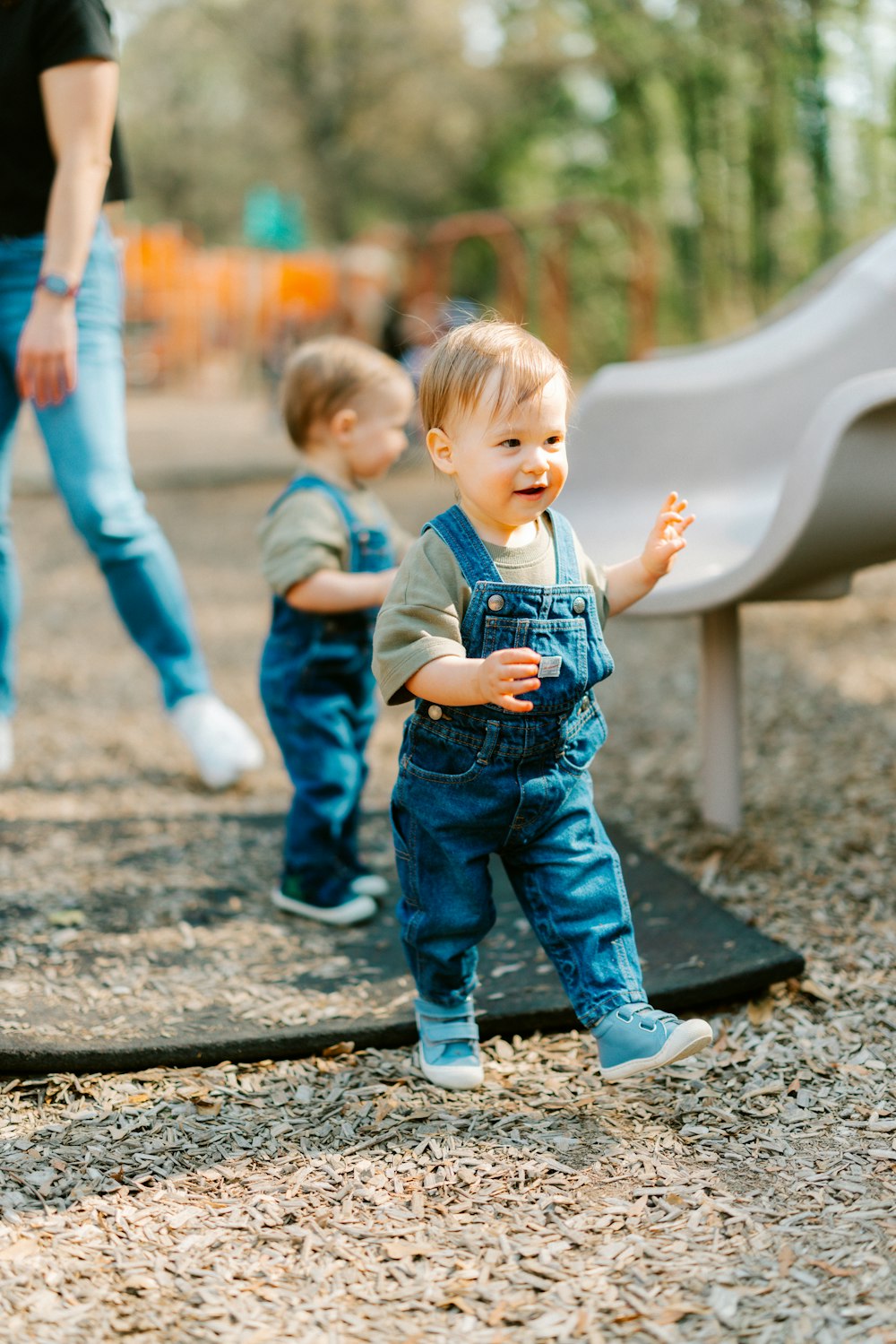 Child playing outdoors